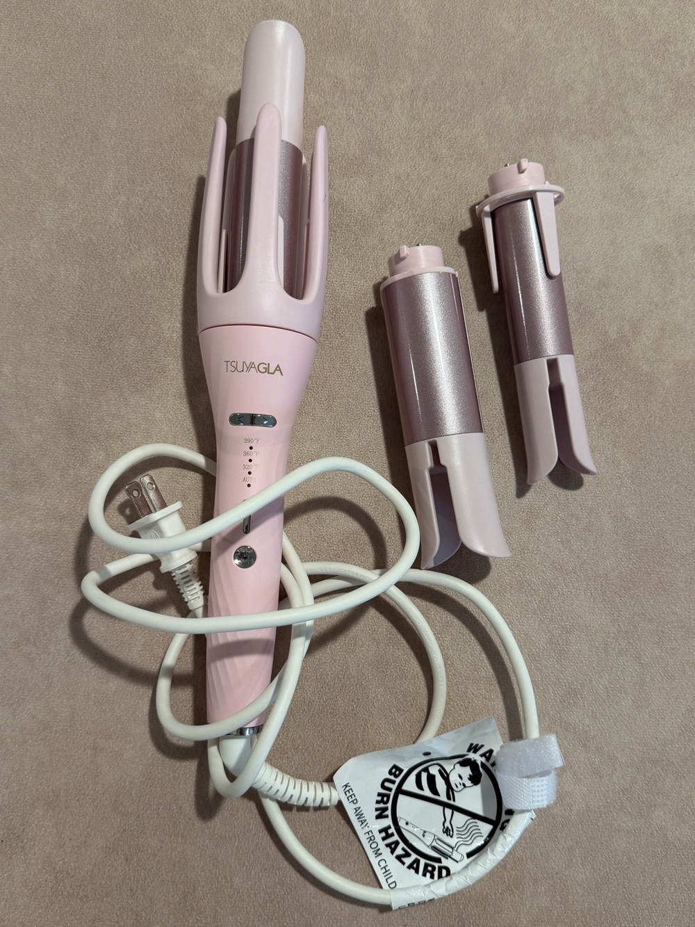 TSUYAGLA 3 in 1 Automatic Curling Iron, Hair Curlers, 1"-1.25"-1.5" Barrels